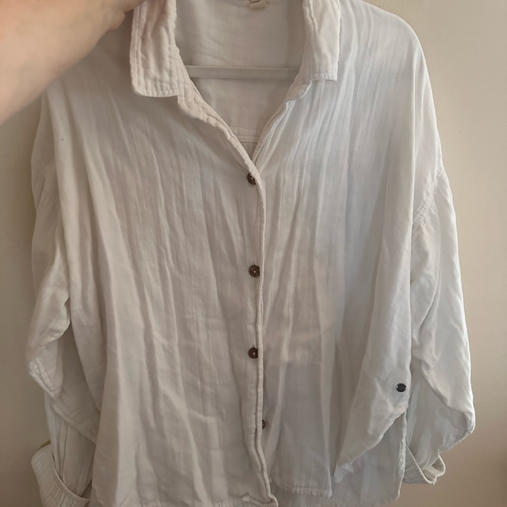 Roxy Gauze button up